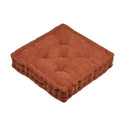 Coussin De Sol|STOF Coussin de sol carré velours (45 x 45 cm) Dandy Terracotta