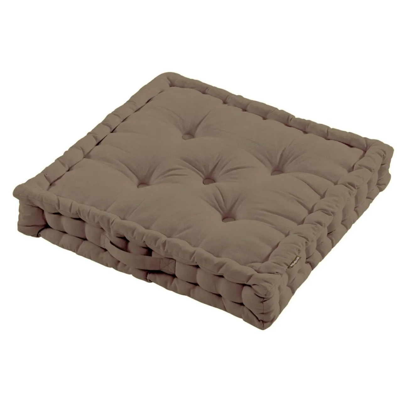 Coussin De Sol|EMINZA Coussin de sol coton (60 x 60 cm) Pixel Taupe