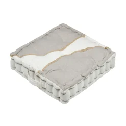 Coussin De Sol|STOF Coussin de sol coton (45 x 45 cm) Blokken Gris