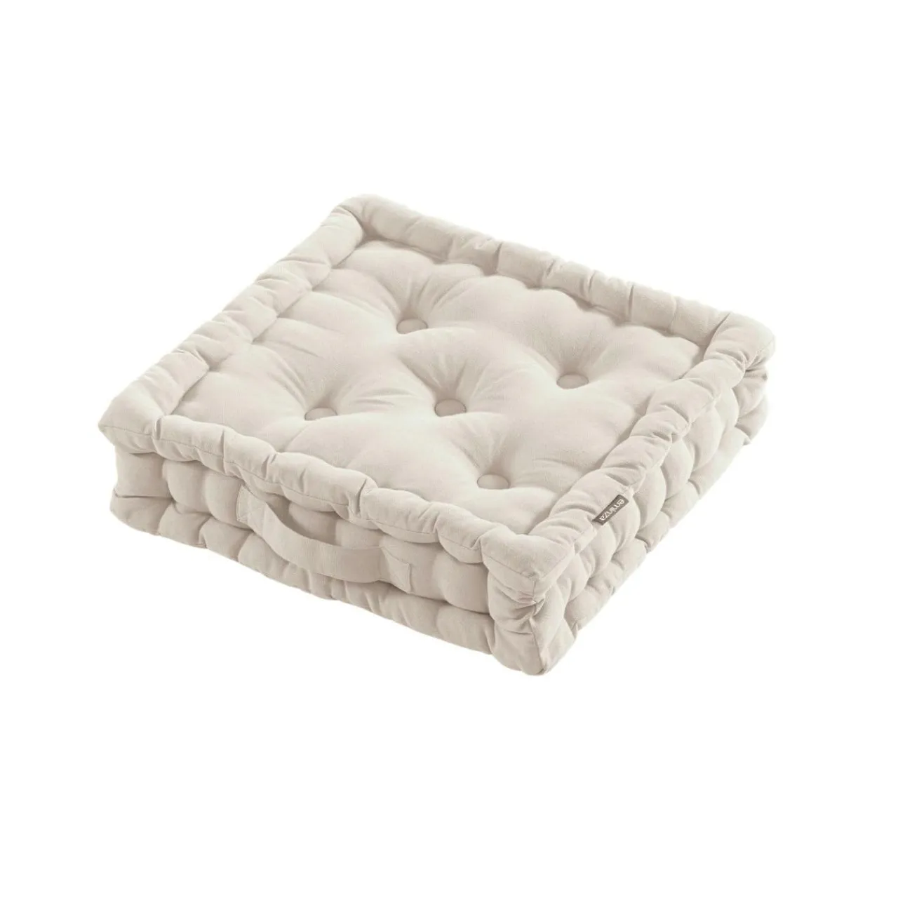 Coussin De Sol|EMINZA Coussin de sol coton (40 x 40 cm) Pixel Beige