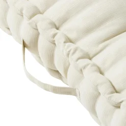 Accessoires Et Coussins|Coussin Déco D'Extérieur|EMINZA Coussin de sol extérieur capitonné (50 x 50 cm) Sunset Ecru