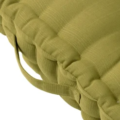 Accessoires Et Coussins|Coussin Déco D'Extérieur|EMINZA Coussin de sol extérieur capitonné (50 x 50 cm) Sunset Vert olive