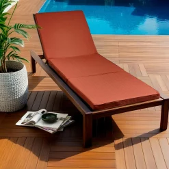 Coussin De Transat|Coussin De Transat Et Accessoire|EMINZA Coussin de transat déhoussable (190 x 60 cm) Sunset Terracotta