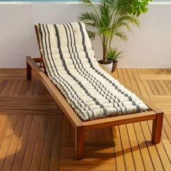 Coussin De Transat|EMINZA Coussin de transat enroulable (180 x 60 cm) Nautira Gris ardoise