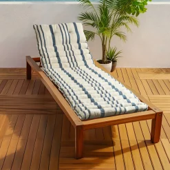 Coussin De Transat|EMINZA Coussin de transat enroulable (180 x 60 cm) Nautira Bleu marine