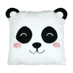 Coussin Et Plaid Enfant|Coussin Et Plaid Enfant| Coussin enfant carré (40 x 40 cm) Zamis Panda Blanc