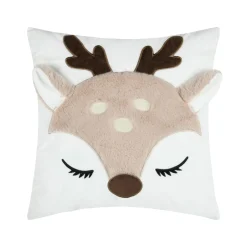 Coussin Et Plaid Enfant|Coussin Et Plaid Enfant|STOF Coussin enfant carré (40 x 40 cm) Gabin Beige