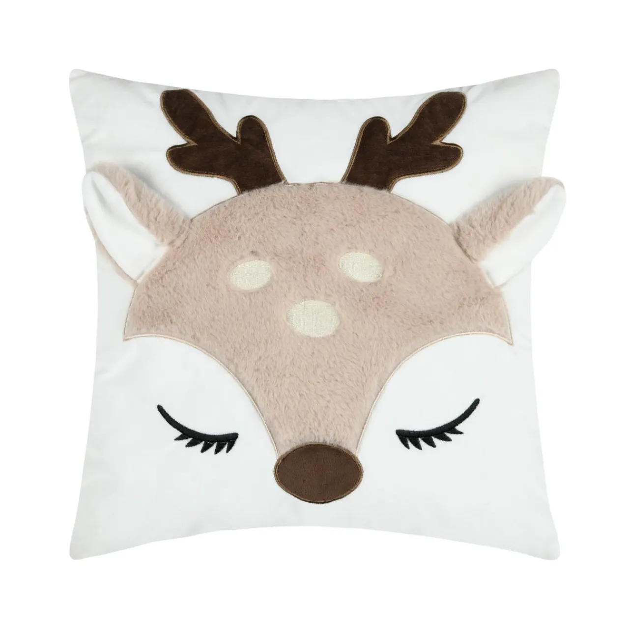 Coussin Et Plaid Enfant|Coussin Et Plaid Enfant|STOF Coussin enfant carré (40 x 40 cm) Gabin Beige