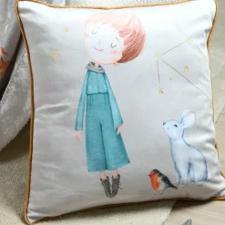 Coussin Et Plaid Enfant|Coussin Et Plaid Enfant|STOF Coussin enfant carré (50x50 cm) Ferdinand Multicolore