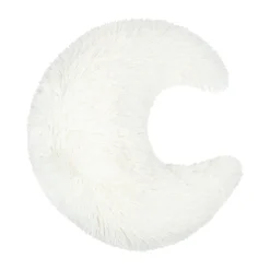 Coussin Et Plaid Enfant|Coussin Et Plaid Enfant|STOF Coussin enfant lune fausse fourrure (45 x 45 cm) Ferdinand Ecru