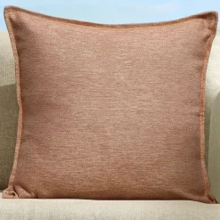 Accessoires Et Coussins|Coussin Déco D'Extérieur|MOBELLIA Coussin extérieur carré (60 x 60 cm) Kalena Terracotta