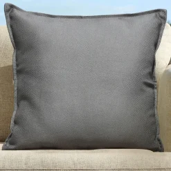 Accessoires Et Coussins|Coussin Déco D'Extérieur|MOBELLIA Coussin extérieur carré (45 x 45 cm) Boraé Gris