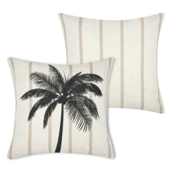 Accessoires Et Coussins|Coussin Déco D'Extérieur|STOF Coussin extérieur carré (45 x 45 cm) Theoule Anthracite