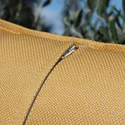 Accessoires Et Coussins|Coussin Déco D'Extérieur|MOBELLIA Coussin extérieur carré (45 x 45 cm) Boraé Ocre Jaune ocre