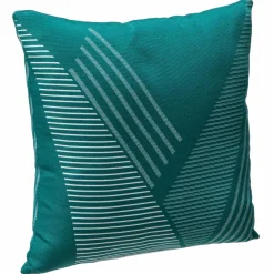 Accessoires Et Coussins|Coussin Déco D'Extérieur|HESPERIDE Coussin extérieur carré (40 x 40 cm) Jacquard Bleu canard