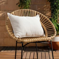 Accessoires Et Coussins|Coussin Déco D'Extérieur|EMINZA Coussin extérieur rectangulaire (40 x 60 cm) Sunset Ecru