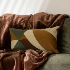 Coussin Et Housse|Atmosphera, cru017dateur d'intu017drieur Coussin rectangulaire brodé (30 x 50 cm) Harry Multicolore Vert