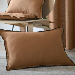 Coussin Et Housse|STOF Coussin rectangulaire coton (40 x 60 cm) Helios Camel
