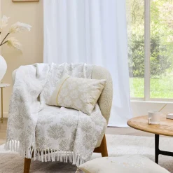 Coussin Et Housse|douceur d'intu017drieur Coussin rectangulaire coton (30 x 50 cm) Majestia Beige