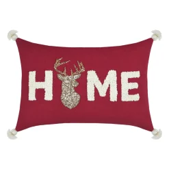 Coussin Et Housse|STOF Coussin rectangulaire coton (35 x 50 cm) Finna Rouge