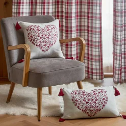 Coussin Et Housse|EMINZA Coussin rectangulaire coton (30 x 50 cm) Megeve Rouge