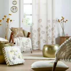 Coussin Et Housse|STOF Coussin rectangulaire coton (30 x 50 cm) Oriana Ecru