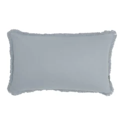 Coussin Et Housse|EMINZA Coussin rectangulaire coton (40 x 60 cm) Pixel franges Gris