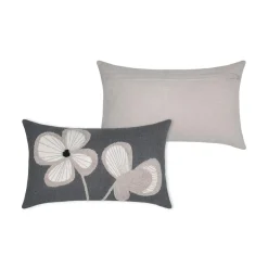 Coussin Et Housse|STOF Coussin rectangulaire coton (30 x 50 cm) Tilda ardoise Gris