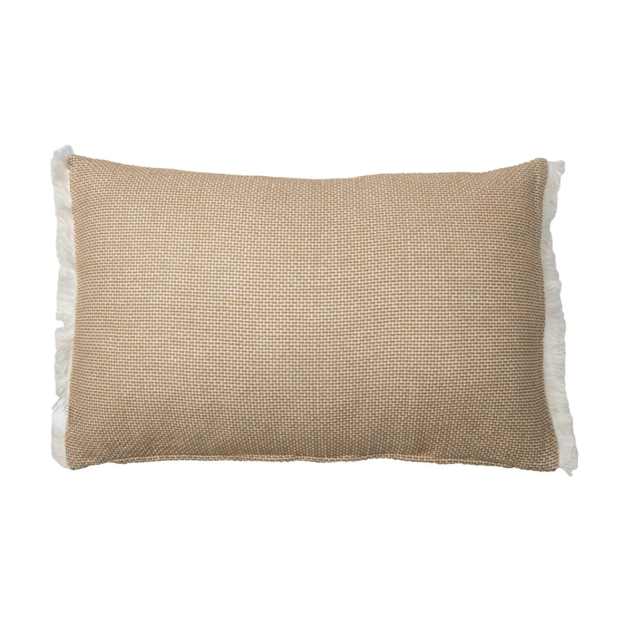 Coussin Et Housse|EMINZA Coussin rectangulaire coton texturé (50 x 80 cm) Jamy Marron