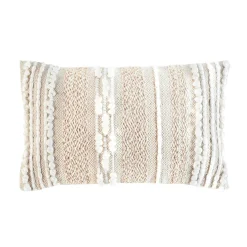 Coussin Et Housse|douceur d'intu017drieur Coussin rectangulaire coton (30 x 50 cm) Blanca Beige
