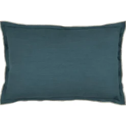 Coussin Et Housse|STOF Coussin rectangulaire coton (40 x 60 cm) Helios Bleu