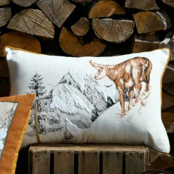 Coussin Et Housse|STOF Coussin Rectangulaire Coton (40 x 60 cm) Wildforest Camel
