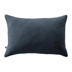 Coussin Et Housse|L'EFFET PAPILLON Coussin rectangulaire coton (40 x 60 cm) Sixtine Bleu nuit