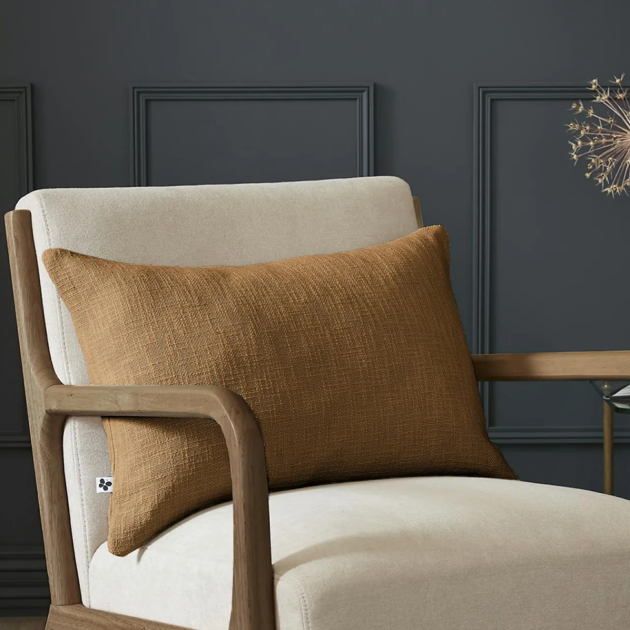 Coussin Et Housse|L'EFFET PAPILLON Coussin rectangulaire coton (40 x 60 cm) Sixtine Camel