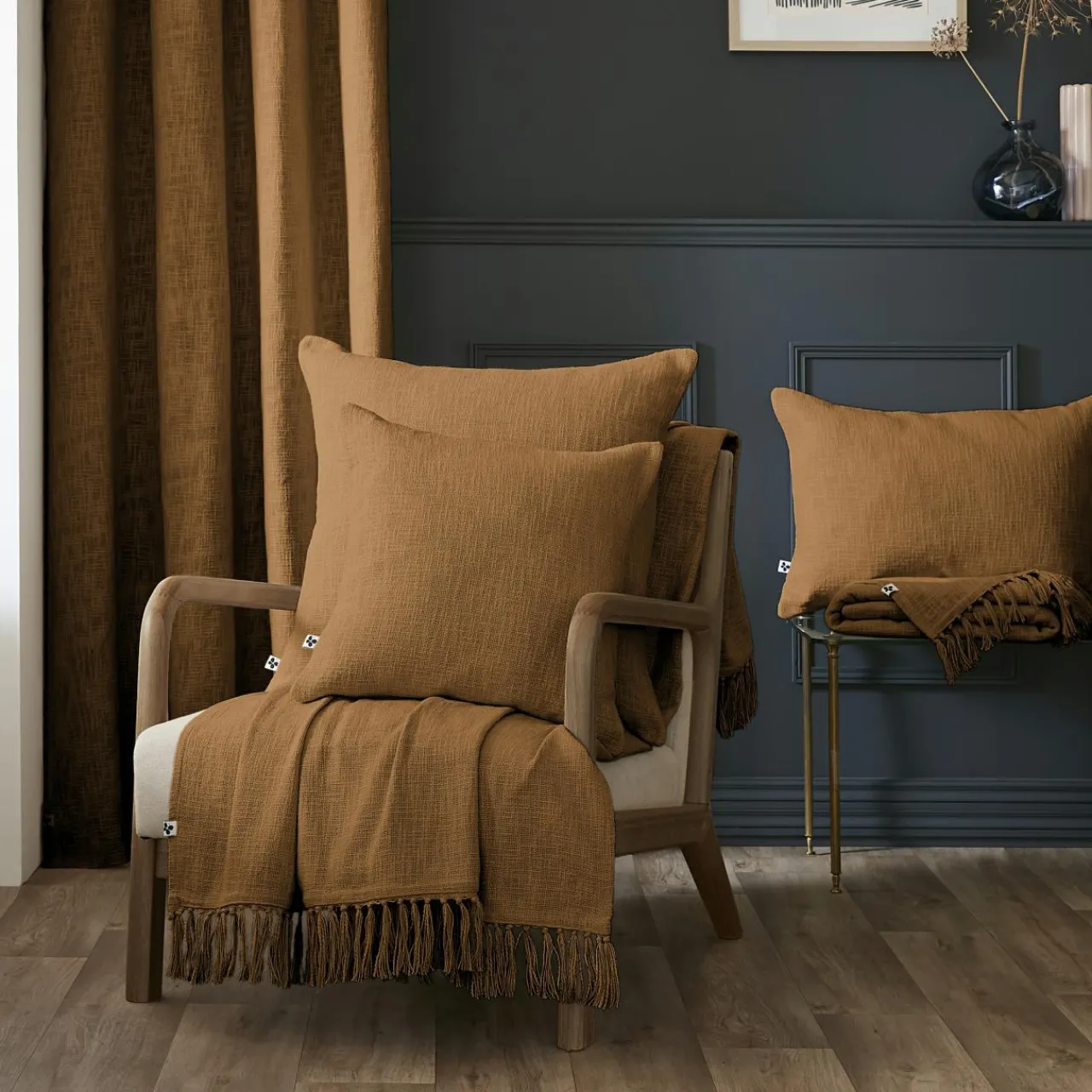 Coussin Et Housse|L'EFFET PAPILLON Coussin rectangulaire coton (40 x 60 cm) Sixtine Camel