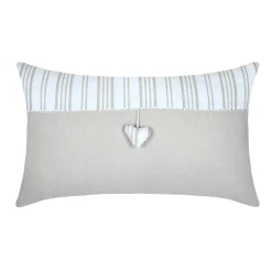 Coussin Et Housse|STOF Coussin rectangulaire coton (35 x 60 cm) Josephine Ecru