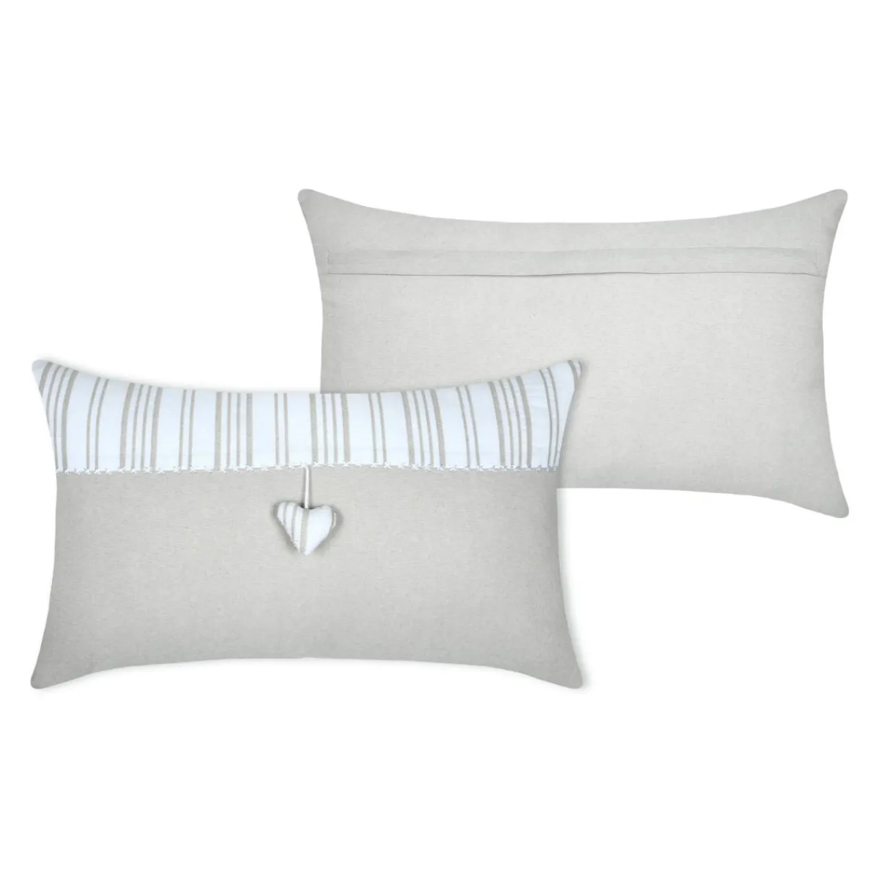 Coussin Et Housse|STOF Coussin rectangulaire coton (35 x 60 cm) Josephine Ecru
