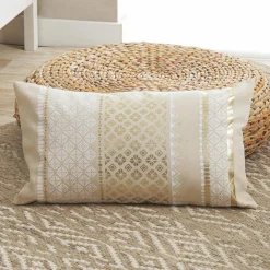 Coussin Et Housse|DOUCEUR D'INTERIEUR Coussin rectangulaire coton (30 x 50 cm) Gaya Or