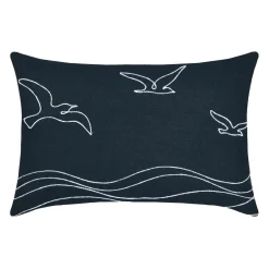 Coussin Et Housse|STOF Coussin rectangulaire coton (40 x 60 cm) Bordemer jeans Bleu