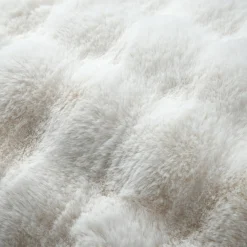 Coussin Et Housse|STOF Coussin rectangulaire fausse fourrure (50 x 80 cm) Nebraska Ecru