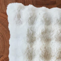 Coussin Et Housse|EMINZA Coussin rectangulaire fausse fourrure (50 x 80 cm) Toronto Ivoire