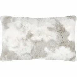 Coussin Et Housse|LOVELY CASA Coussin rectangulaire fausse fourrure (80 cm) Harald Beige