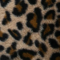 Coussin Et Housse|STOF Coussin rectangulaire fausse fourrure léopard (50 x 80 cm) Fauves Camel