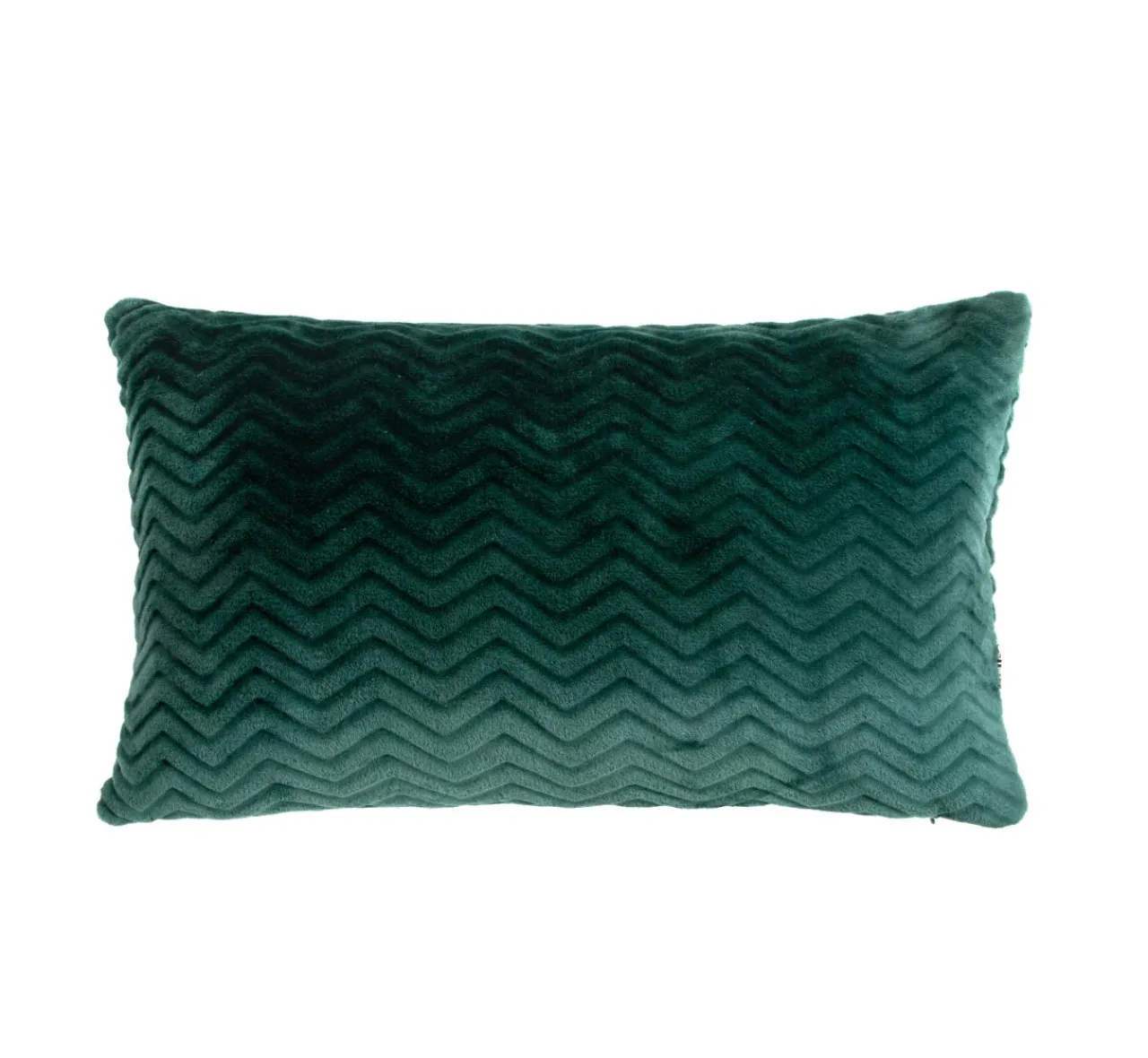 Coussin Et Housse|EMINZA Coussin rectangulaire flanelle (40 x 60 cm) Zag Vert