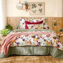 Coussin Et Housse|EMINZA Coussin rectangulaire gaze de coton (40 x 60 cm) Azel Multicolore