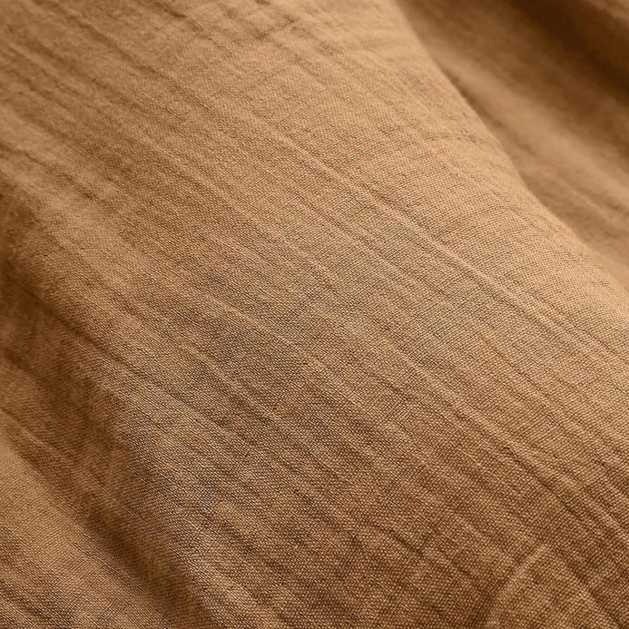 Coussin Et Housse|EMINZA Coussin rectangulaire gaze de coton (40 x 60 cm) Gaïa Camel