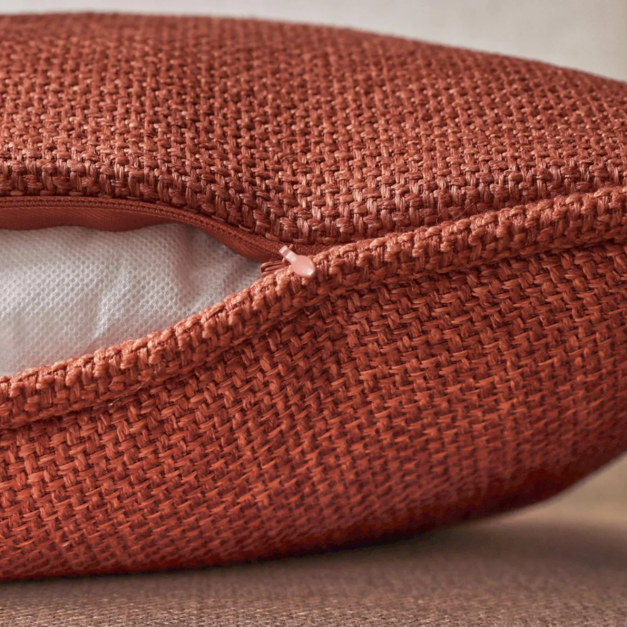 Coussin Et Housse|EMINZA Coussin rectangulaire tissé (40 x 60 cm) Alba Terracotta