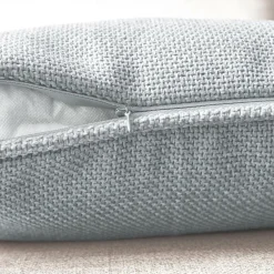 Coussin Et Housse|EMINZA Coussin rectangulaire tissé (40 x 60 cm) Alba Gris