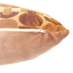 Coussin Et Housse|Atmosphera, cru017dateur d'intu017drieur Coussin rectangulaire velours (30 x 50 cm) Luna Jaune ocre