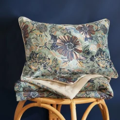 Coussin Et Housse|EMINZA Coussin rectangulaire velours (40 x 60 cm) Dolores Vert